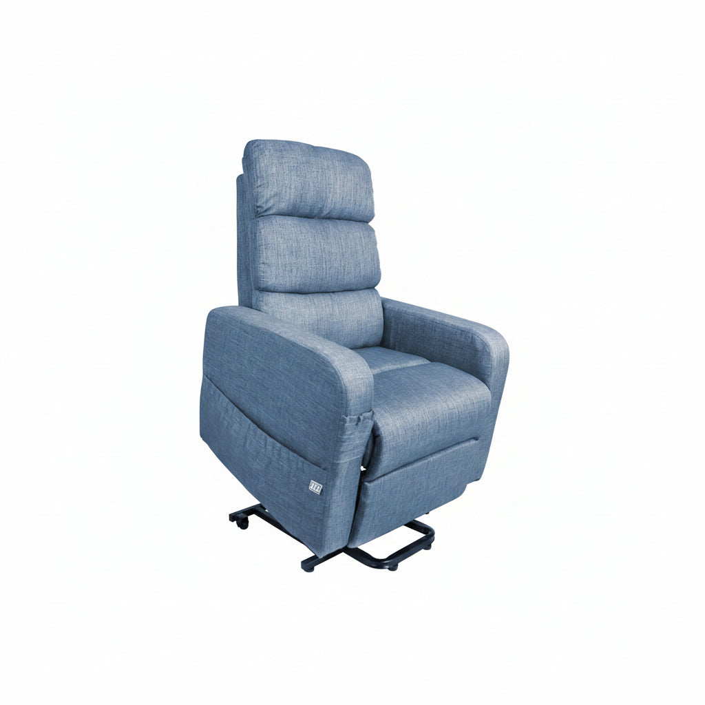 Power Lift Recliner Chair for Elderly, Blue, Medium Size