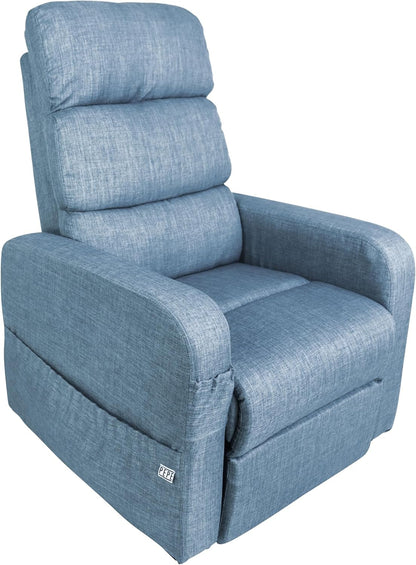 Power Lift Recliner Chair for Elderly, Blue, Medium Size